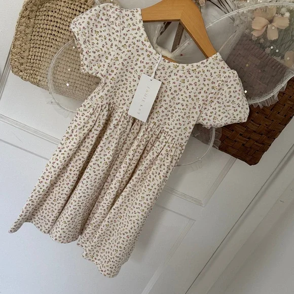 Jamie Kay Floral Cream Kids Dress - Picture 2 of 4